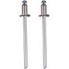 1 Pair UNIVERSAL NOS Dash Rosette Rivets Stainless Steel Fits for Ford Chrysler AMC VIN DOOR TAG