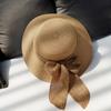Outdoor Flat Hat British Style Handmade Sun Visor Beach Cap Weave Sun Cap Sun Hat Top Hat Straw Hat