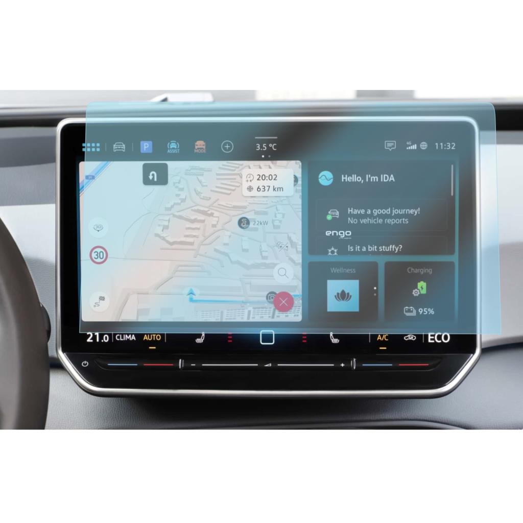 

For Volkswagen ID.Buzz 12.9 inch Screen Protector Multimedia Nano чистий