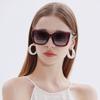 INS New Trendy Sunglasses Fashion Large Frame Sunglasses for Women TEMU High-End Model Sunglasses