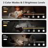 Reading Light, USB Rechargeable Reading Light, 3 Modes 5 Adjustable Brightness, 500mAh Foldable Mini Clip Light