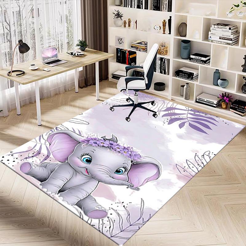 1pc Elephant Carpet Office Rug Outdoor Mat Home Decor Area Carpet Festival Gift