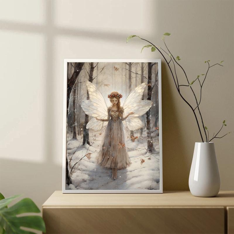 Dark Forest Fairy Flower Botanical Goblincore Aesthetic Vintage Posters Prints Canvas Painting Wall Picture for Room Home Decor