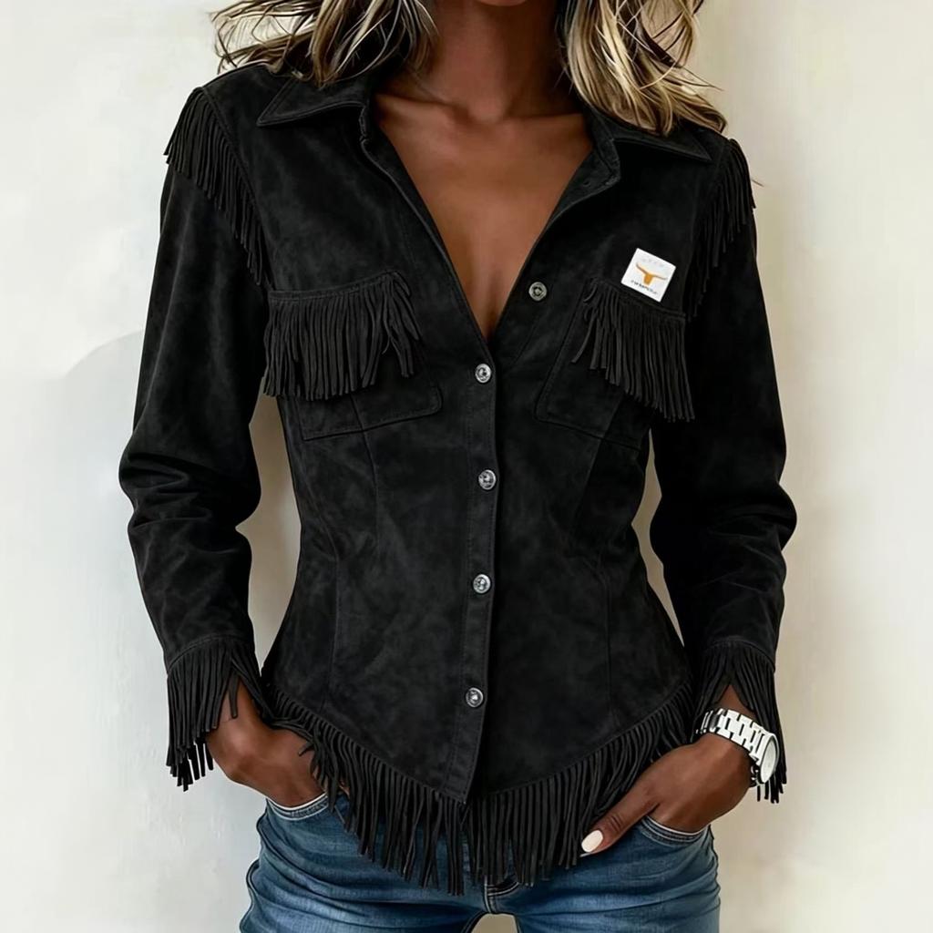 Women's Western Shirt, Slim Fit Long Sleeve Blouse for Casual