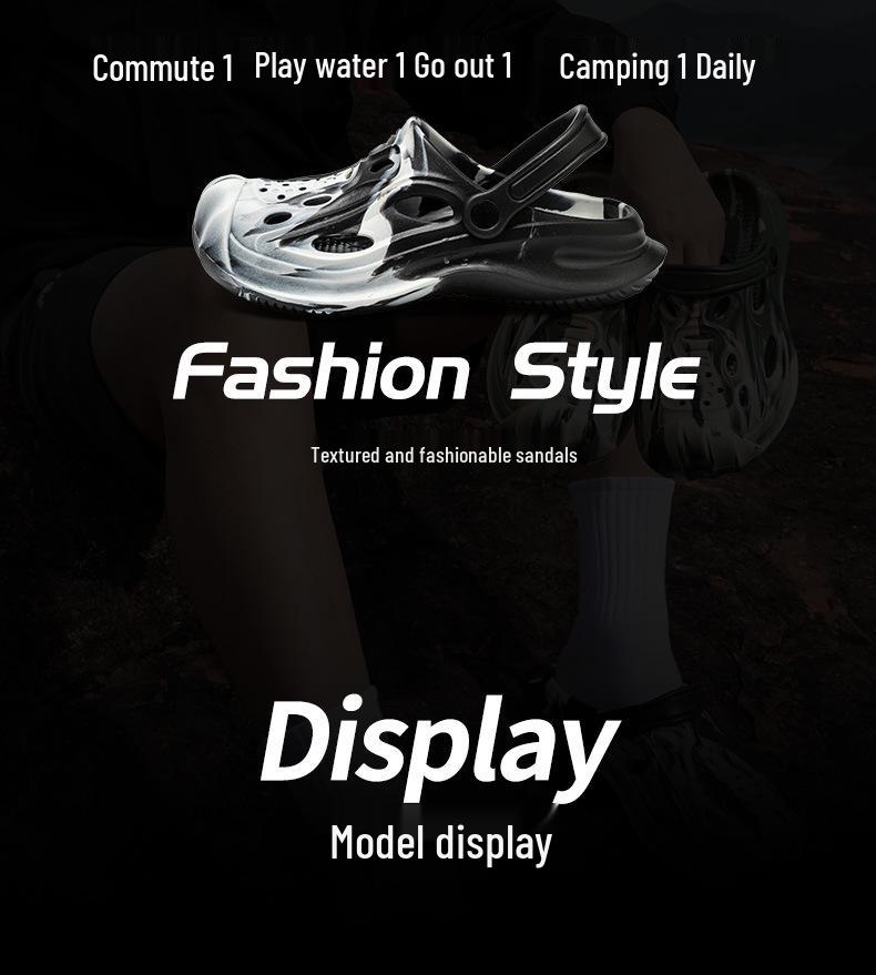 Men's Camouflage Arch Support Anti-slip Closed Toe Slippers - Beach, Garden, Outdoor Sandals