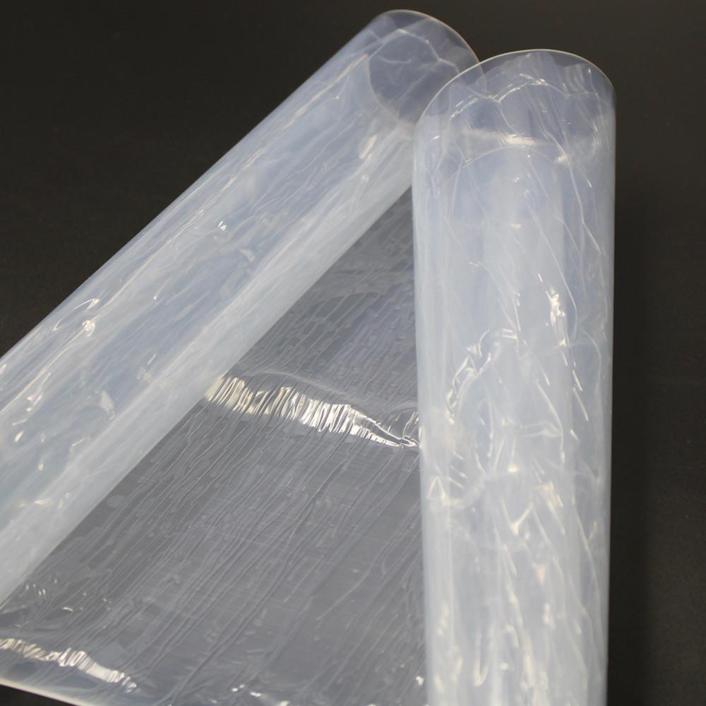 Drop Shipping Hot Sale Clear Transparent Thin Rubber Sheet 0.5*300*370mm Silicone Heat Press Sticky Silicone Rubber Sheet