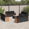 VidaXL Dining Set for Garden 5 Pcs Black Poly Rattan, Modern Dining Set for Garden 3172824