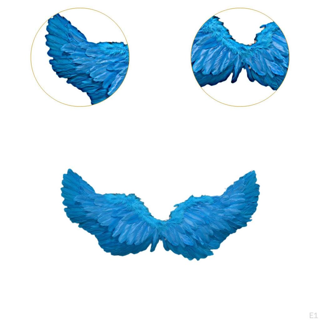 Angel Cosplay Wing Fancy Dress Feather Costume Accessory with Soft Material And Adjustable Shoulder