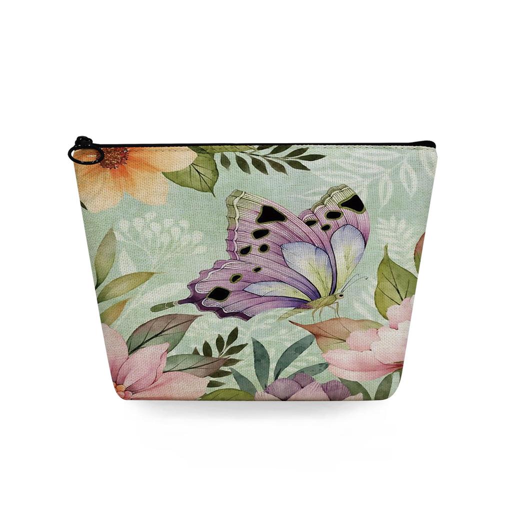 Women Butterfly Print Cosmetic Bag Toiletries Organize Travel Storage Case 6722