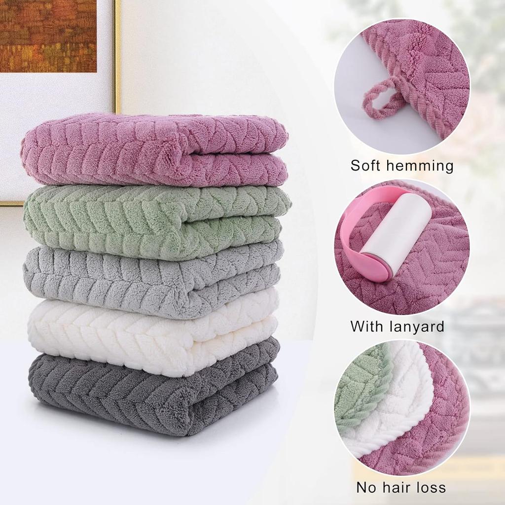 35x75cm Solid Color Towel Household Absorbent Non-Shedding Face Bath Hair Drying Towel for Bathroom Personal Care Yoga Fitness