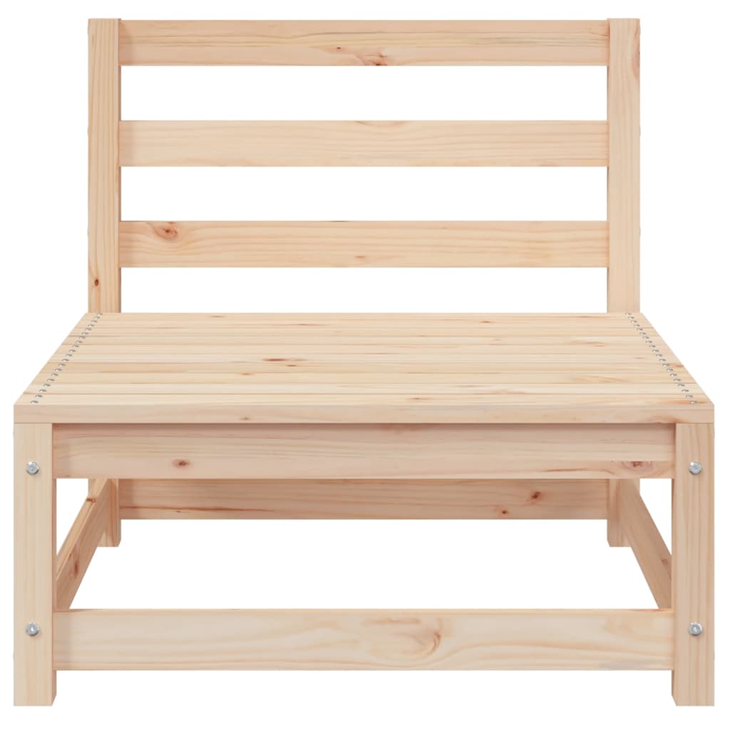 Vidaxl Sofa Ogrodowa Z Podnóżkiem, 2-Osobowa, Lite Drewno Sosnowe