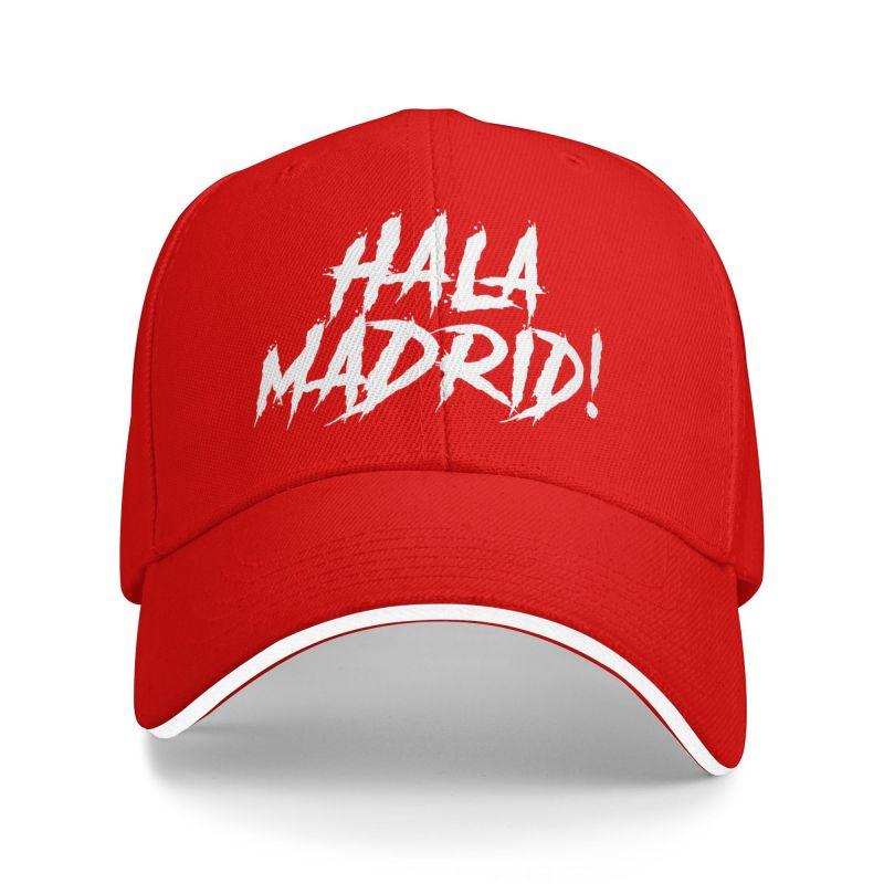 

Кепка-бейсболка с принтом букв Hala Madrid, унисекс, повседневная, шляпа-ведро от солнца, мужская, регулируемая, с застежкой snapback, кепки для гольфа Adjustable