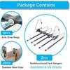 Magic Pants Hangers Space Saving - 2 Pack for Closet Multiple Layers Multifunctional Uses Rack Organizer for Trousers Scarves Slack (2 Pack with 10