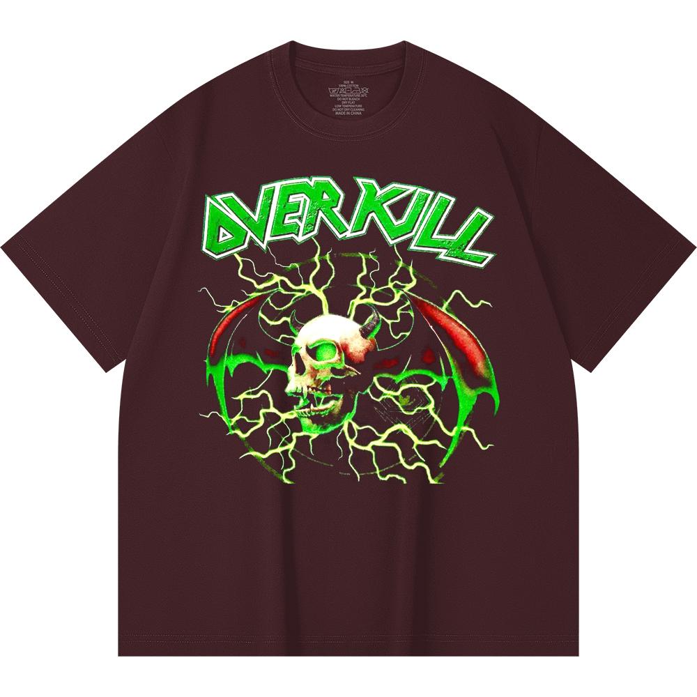 230 g/m² 100% Bavlna T-shirt Heavy Metal Rocková Kapela Tisk Populární Hudby Unisex Těžký Bavlněný T-shirt