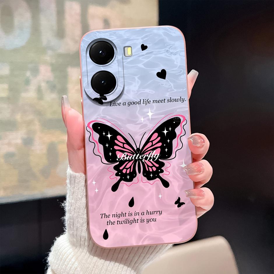 Case For Xiaomi Poco X7 X8 Pro Max Beautiful Bowknot Flower Anti-Fingerprint Unique Phone Cover For PocoX7Pro PocoX8ProMax Coque