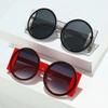 Women's Men's Round Double Color Sunglasses Fashion Retro Trend Sunglasses Travel Street Po Holiday Party Beach Glasses