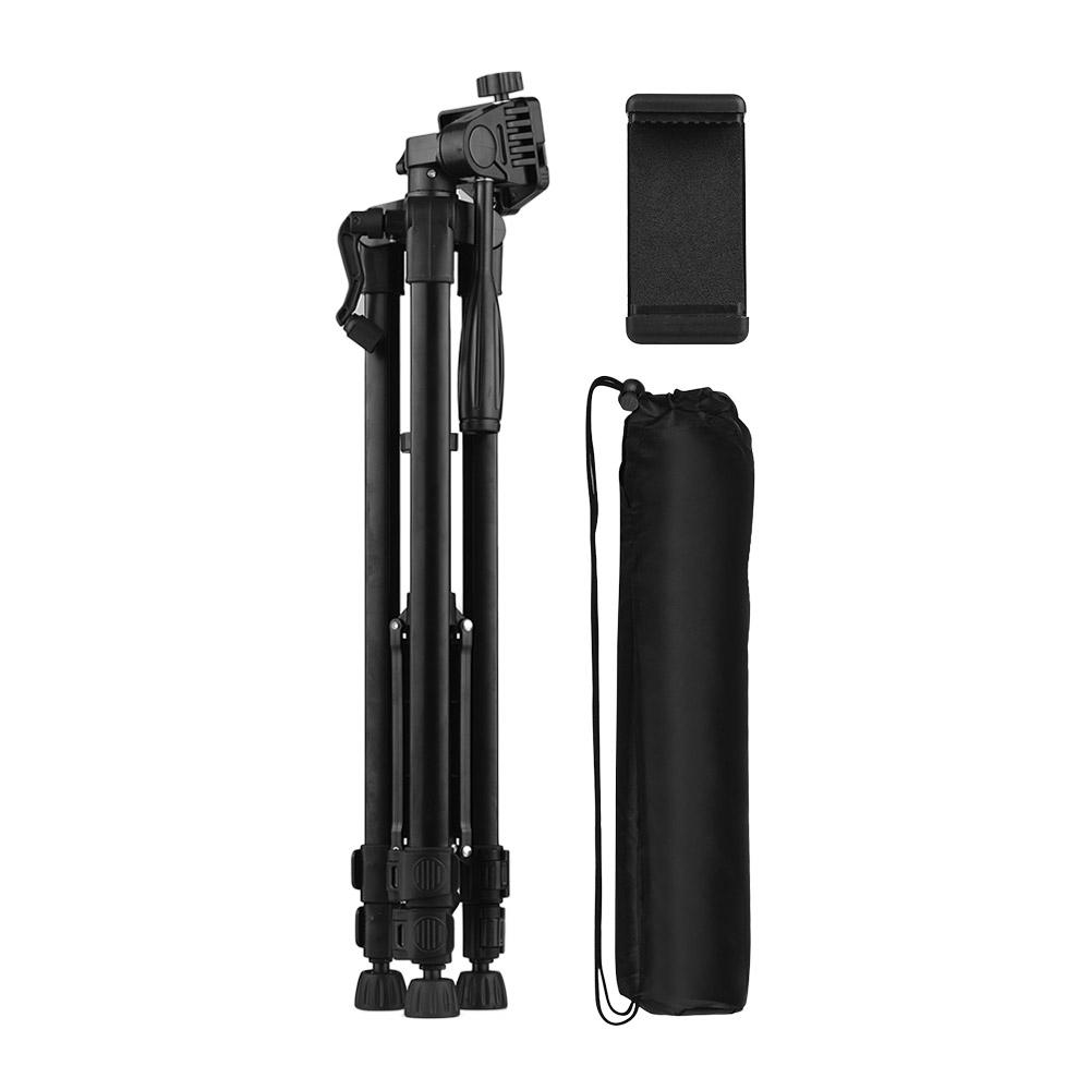 Stojan na fotografický statív 135 cm/53 palcov Ľahká hliníková zliatina pre fotoaparát smartfónu