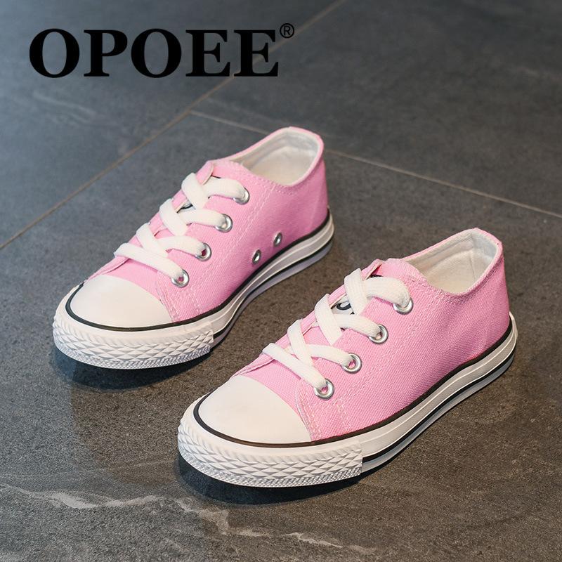 Children'S Shoes Summer Newest Girl'S Candy Color Sneakers Boy'S Canvas Shoes Baby Casual Shoes Student Nonslip Sneakers