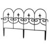 12X Płotek Ogrodowy Czarny Border Palisada Obrzeże Trawnika Grządki 714 Cm