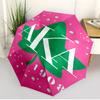 Alpha Kappa Alpha Print Automatic Open Close Umbrella, Portable Foldable Umbrella, for Outdoor Commute Camping Trip, Ideal Birthday Gift