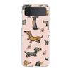 Dachshund Sausage Dog Phone Case For Samsung Galaxy Z Flip 3 4 5 6 Fold High Hard Shell For Galaxy Z Flip 3 5 6 Clear Cover