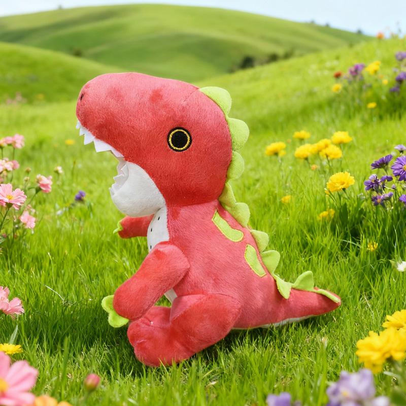 Peluche di Frutto del Drago Tirannosauro Rex Ornamenti Decorativi Unici Raffinati Compagni per Dormire Regali di Compleanno Per Bambine