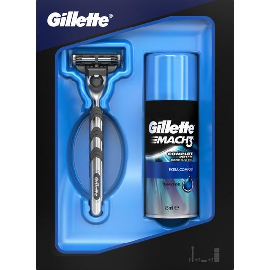 

Бритва Gillette Mach3 + гель для бритья 75 мл