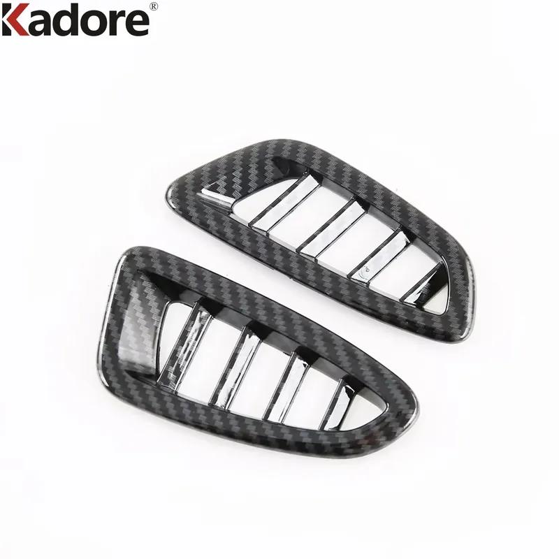 For Honda HR-V  2024 ZR-V -2024 Carbon Fiber Car Front Upper Air Condition Vent Outlet Cover Trim Interior Accessories