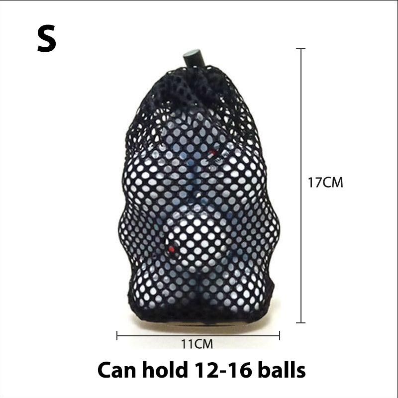 

Черная нейлоновая сетка для гольфа, прочная сумка для хранения мячей 17*11cm