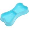 3 Dog Bowls for Puppies2-in-1 Bone Shaped Small Pet FeederPlastic Water and Food Container, Suitable for PuppiesCats, and Small Animals, Easy To Clean