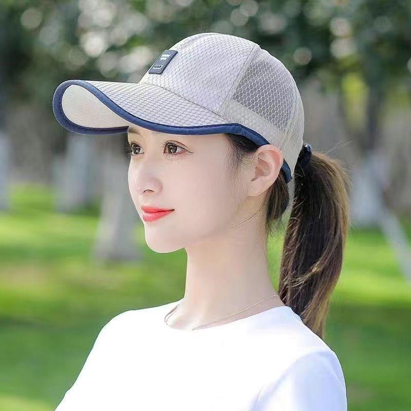 Ladies' Summer Breathable Mesh Duckbill Cap Fashionable and Casual Versatile Baseball Cap Men's Sunshade Mesh Cap