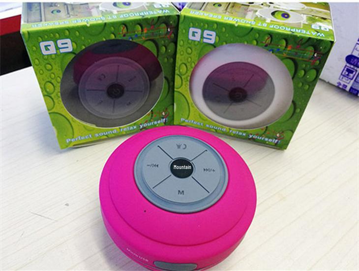 

Q9 Bluetooth LED Динамик: Водонепроницаемый, на присоске, с держателем для карт, беспроводной мини-динамик для ванной комнаты.