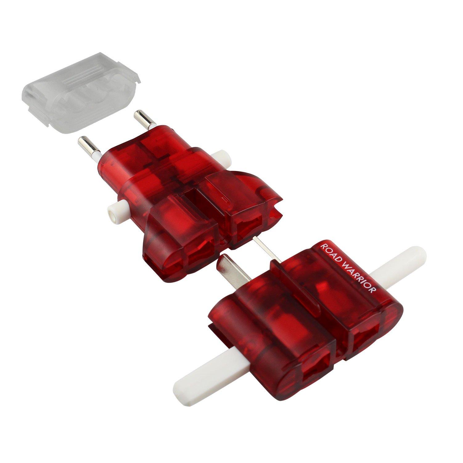 

ROAD WARRIOR Worldwide Conversion Plug Overseas Compatible Outlet Gokon Red Multi-Power (Alpha) (RW101CR) червоний