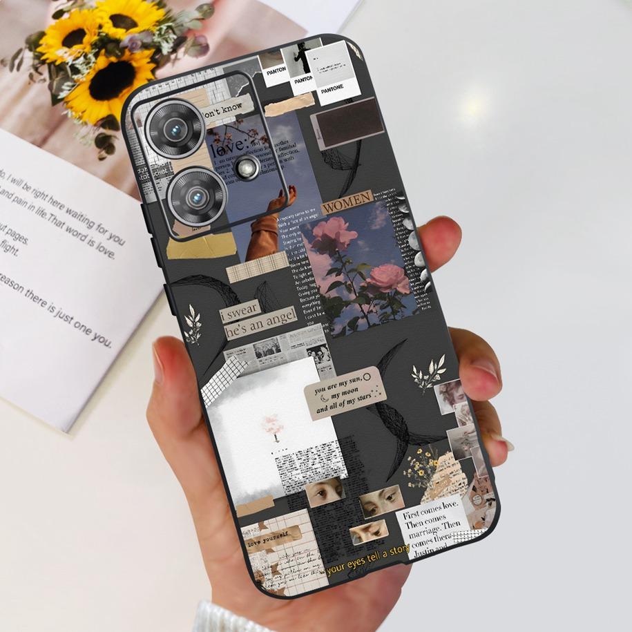 For Motorola Edge 40 Neo Case Soft Transparent Silicone Bumper Shockproof Cover For Moto Edge40 Neo Edge40Neo 5G XT2307-1 Fundas