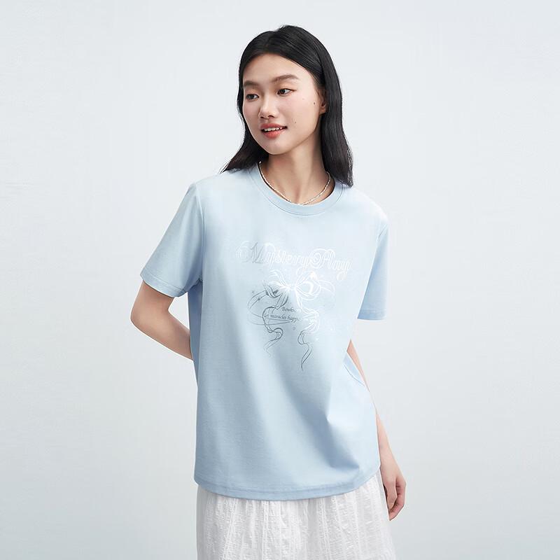 Ledin Cooling Bowknot Graphic T-Shirt
