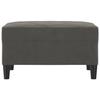 349318 vidaXL Footrest Dark Grey 70x55x41 Cm Velvet