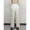 Women High Waist Drawstring Lace Trim Loose Casual Wide Leg Pants