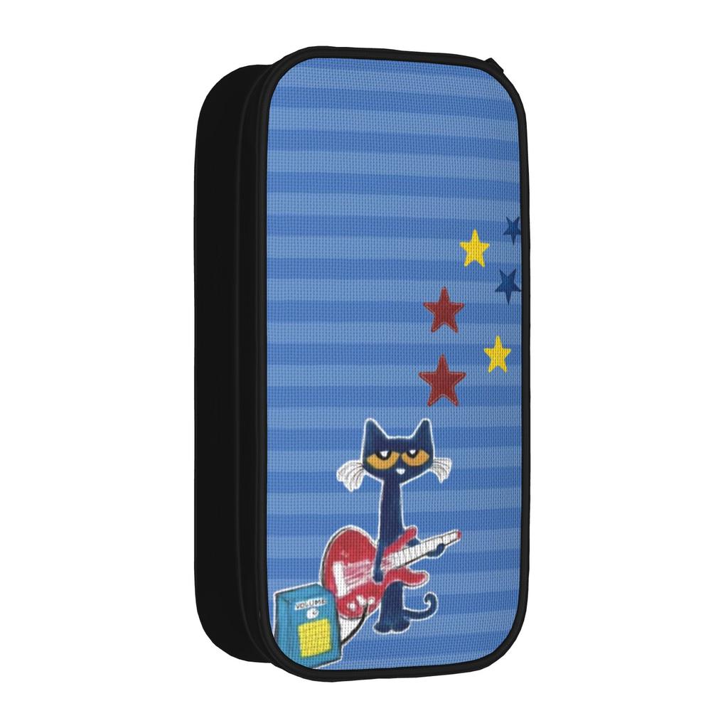 Petes Cartoon Cats Pencil Cases Cute Pen Holder Bags for Student Large Storage Students School Zipper Pencilcases