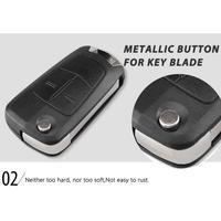 Coque clé 2 boutons Compatible pour Opel Astra H Corsa D Vectra C Zafira Astra Vectra Signum (2 Boutons)