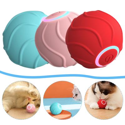Interactive Cat Toy Ball Obstacle Avoidance Automatic Bouncing Ball USB Rechargeable Auto Rotating Ball Electric for Cat Indoor