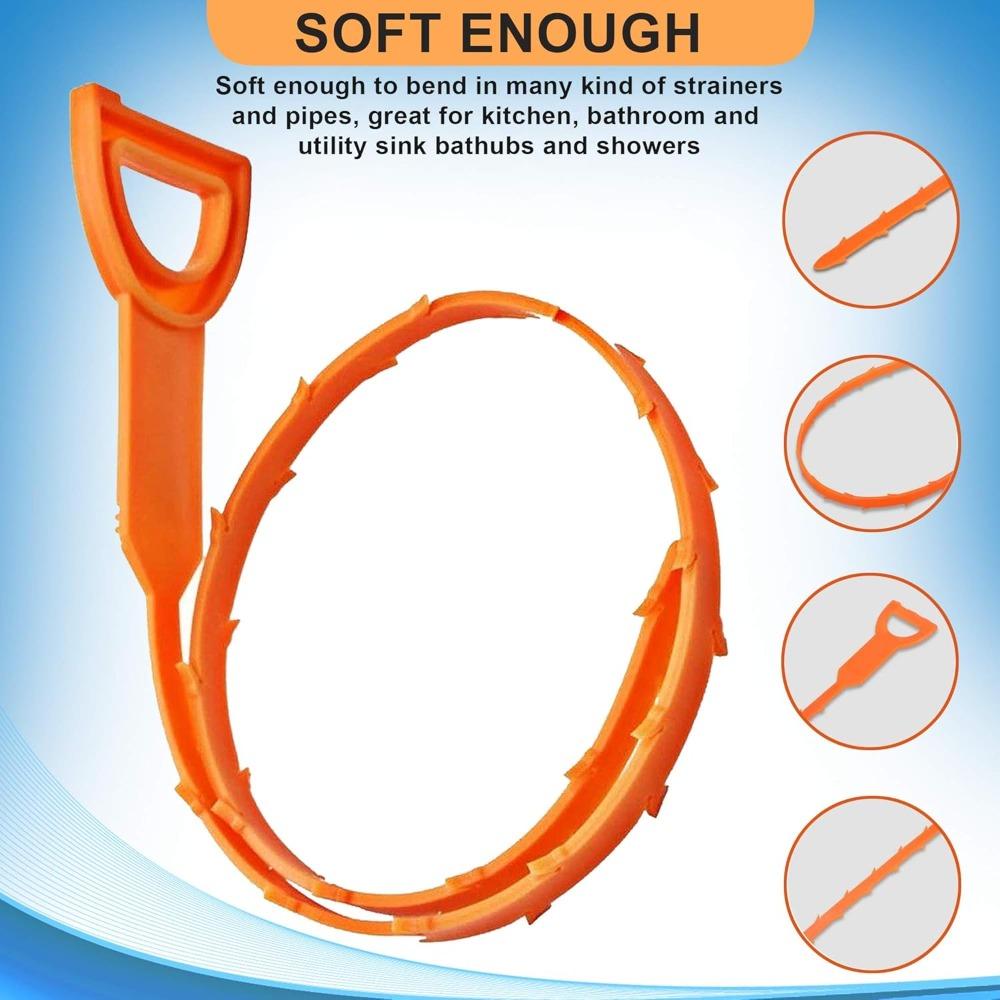 Creative sewer unclogging hook, hair hair floor drain unclogger, 50.5cm bathroom sink anti clogging cleaning hook