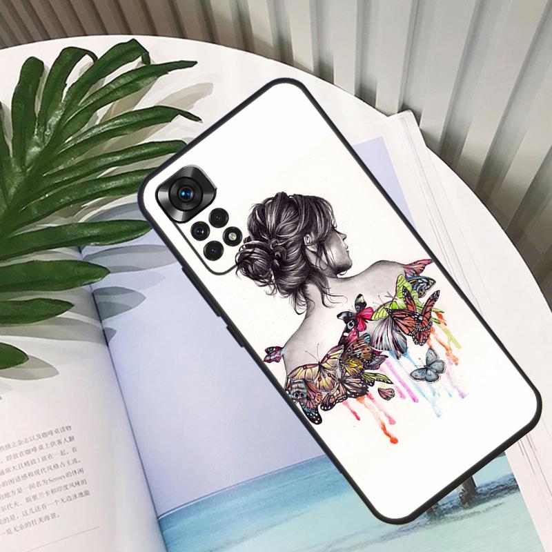 Butterfly Funda For Xiaomi Redmi Note 11 10 12 13 14 15 Pro Plus Case For Redmi 15C 10C 13C 12C 14C 15