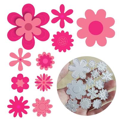 Viele kleine Blüten versammeln sich Metallschablone Präge Stanzformen für DIY Scrapbooking Papier Stempel zum Kartenprägen Basteldekor