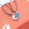 New Fashion Men Women Lover Couple Necklace I Love You Heart Pendant Stainless Steel