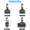 2 stk 40000Lm D3S LED-frontlyspærer D1S D2S D4S D5S D8S D1R D2R D3R D4R D8R D5R Turbo LED CSP Doble kobberrørlys For BMW Benz Volvo Frontlykt