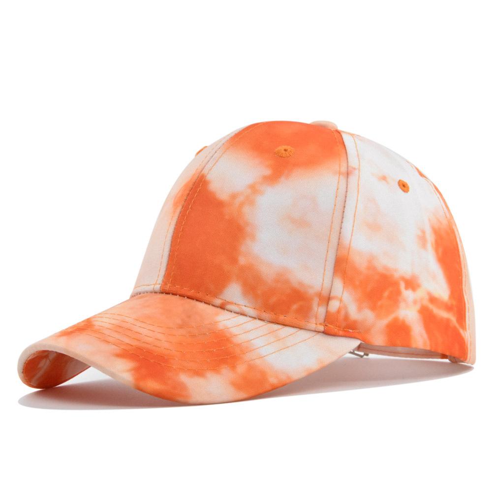 Baseballová čepice Nová Jarní Sluneční klobouk Tie-dyed Barevná Pánská Dámská Unisex-Dospívající Bavlněná Snapback Čepice Vintage Hip Hop Letní Klobouk