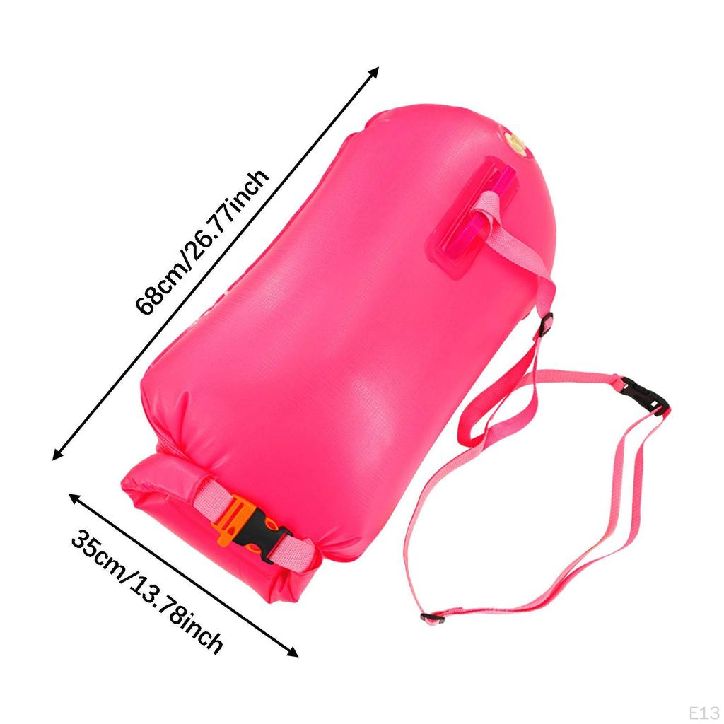 Swim Buoy Float Inflatable PVC Highly Visible for Snorkelers Surfers Boaters