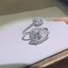 2 Carat Water Drop Moissanite Ring for Women, D Color, VVS1, Micro-set, Diamond Pen Tested, New European & American Style