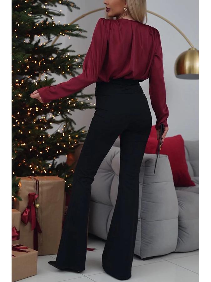 European & American 2025 High-Waisted Flared Pants - Hip-Lifting, Abdomen-Slimming Design.