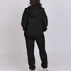 Korean Style Women's Hooded Fleece Sweatshirt - Autumn/Winter Casual Loose Top Coat Hoodie Set